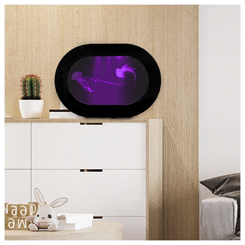 

Spot Goods Offer Top Table Viewing Aquarium Jellyfish Ecological tank Black Jellyfish tank Multi-purpose Acryl tank
