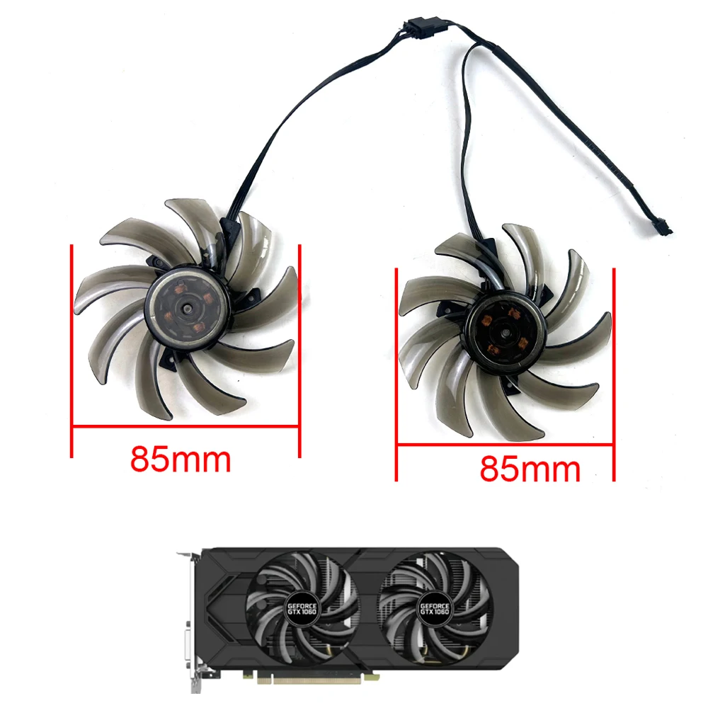 Nuevo ventilador de refrigeración GA91S2U 4PIN GTX1080 1070 1060 ventilador GPU para ventiladores de tarjeta de vídeo Gainward GTX1060 1070 1070 Ti