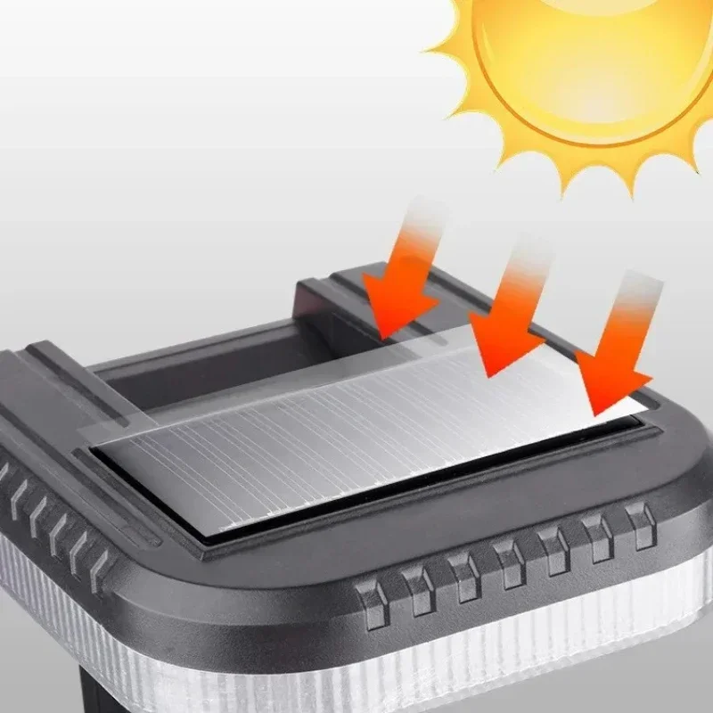 في الهواء الطلق الشمسية الجدار الخفيفة LED 3 طرق الإضاءة تصميم قابل للطي مقاوم للماء محس حركة مصباح الشارع حديقة مسار ساحة الإضاءة