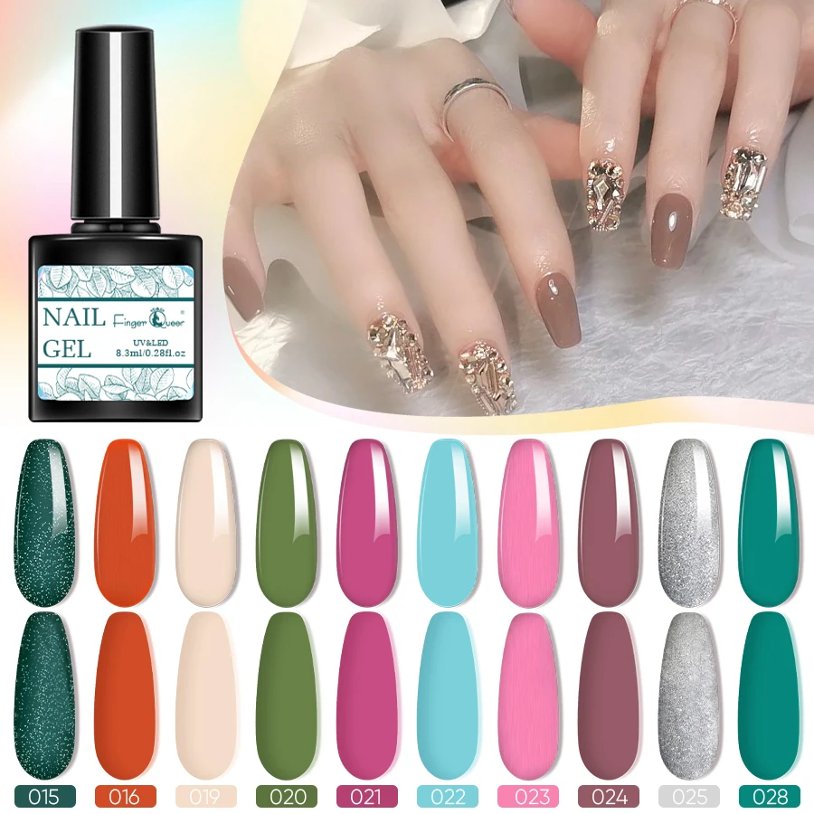 Gel Nail Polish Spring Nude Color Long Lasting French For Manicure Soak Off Nail Art UV Gel Varnish