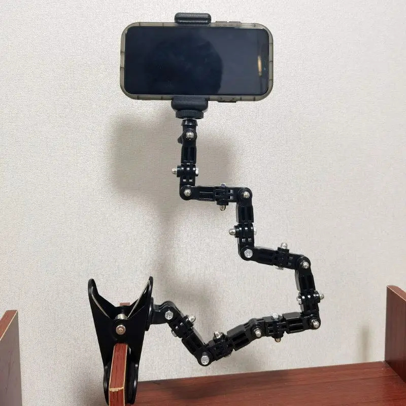 

Металлическая пружина, прочный зажим, настольный держатель для мобильного телефона в прямом эфире, прикроватный зажим для мобильного телефона «ленивое видео», складная рамка