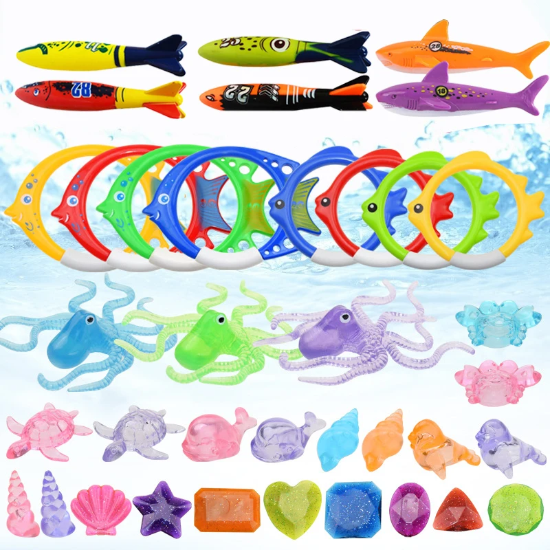 Duikspeelgoed Plastic Kinderen Onderwatertraining Zomervlotter Zwembadaccessoires Torpedo Zeewier Waterspeelgoed voor kinderen TMZ