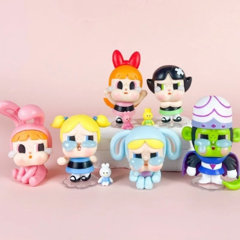 10CM De Powerpuff Girls Seizoen Huilende Baby Blind Box PVC Leuke Ornamenten Willekeurige Stijl Jongens en Meisjes Besparen Geschenken Trendy Speelgoed