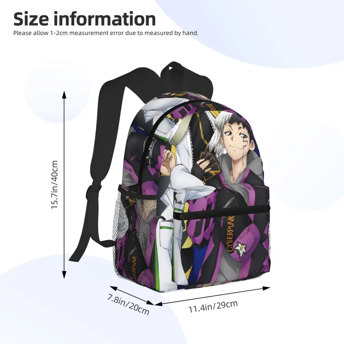 เกน อาซากิริ ดร.สโตน อาปันอะนิเมะกระเป๋าเป้สะพายหลังนักเรียนกระเป๋าเดินทางเดย์แพ็คสำหรับผู้ชายผู้หญิงแฟชั่นกระเป๋าหนังสือกระเป๋าสะพาย