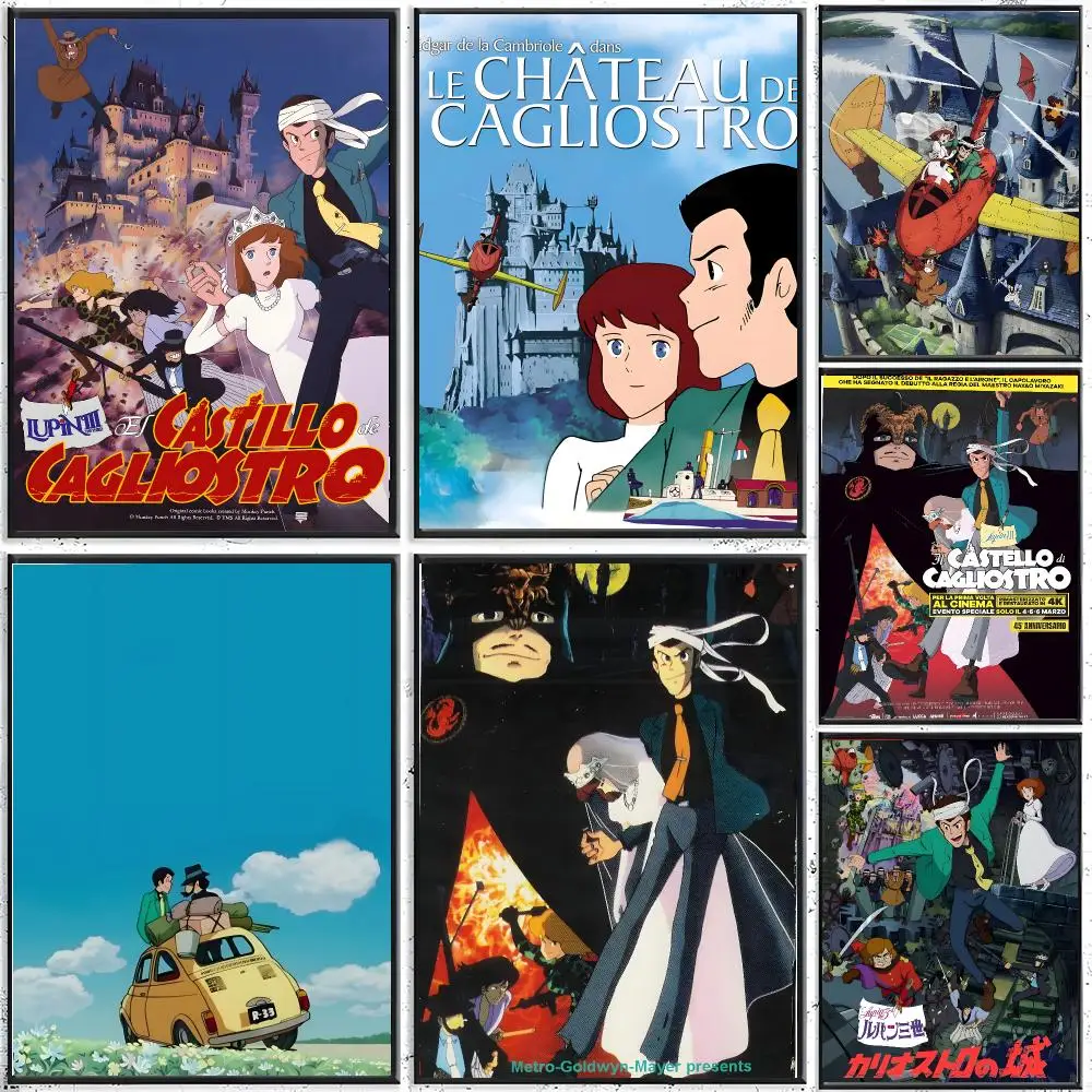 anime movie T-The Castle of Cagliostro Poster Modern Indoor Wall Decor & Aesthetic Home Space Design