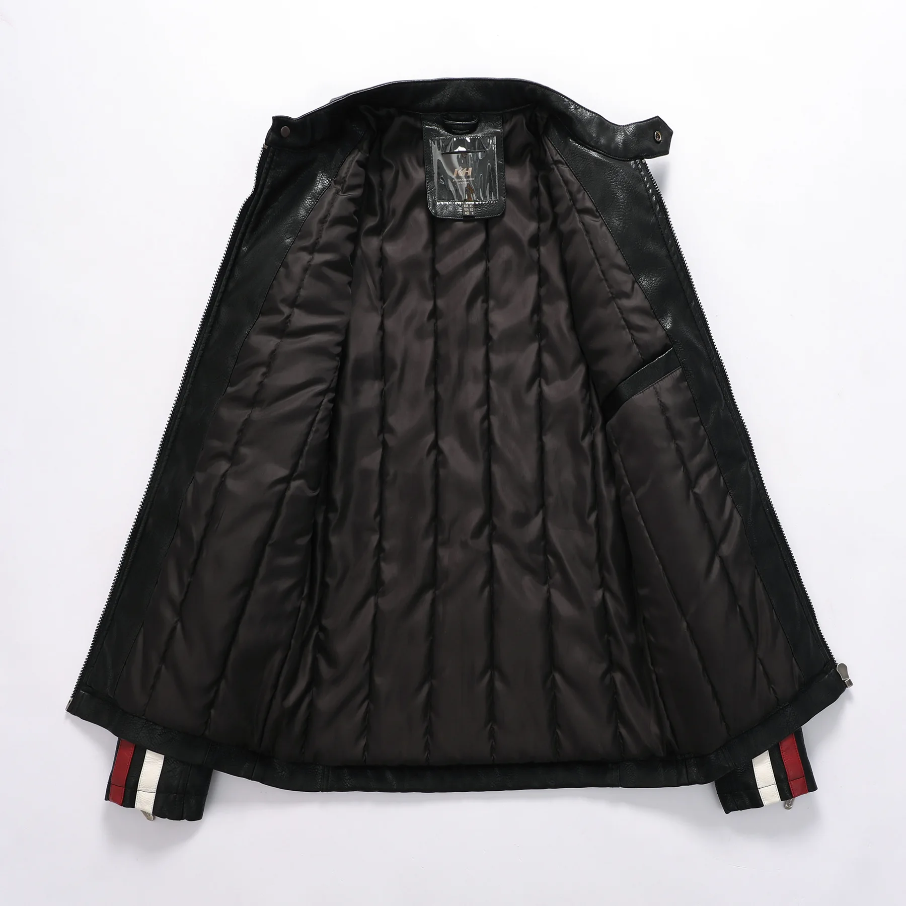 Men motorcycle PU jacket washed cotton leather jacket autumn winter embroidery color matching handsome motorcycle jackets