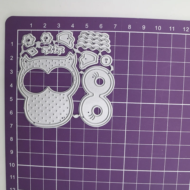 The Owl Metal Cutting Dies Animal Frame DIY Educational Blade Punch Stencils Craft scrapbook Knife Mould 2024 New Arrivals