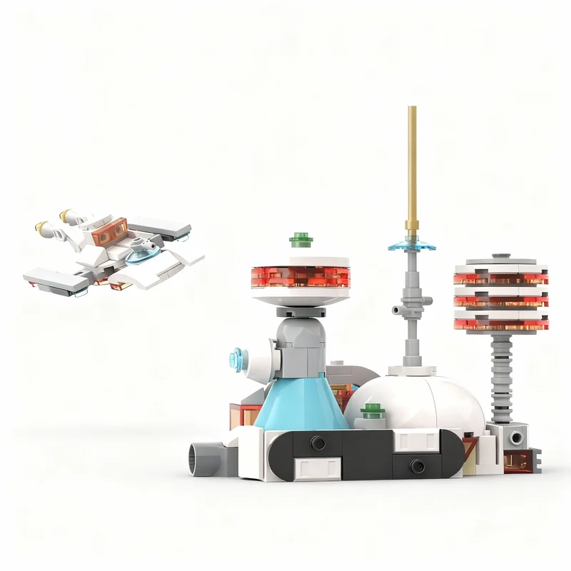 186개 MOC 우주 기지 창조자 3 1 모델 블록 건축 창의적 DIY 아이디어 교육 크리스마스 선물 장난감 브릭 어린이용