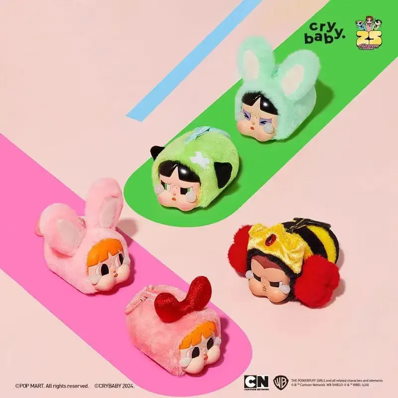 Pop Mart Cribaby Flying Little Cop Series Cry Baby Series Enamel Face Plush Blind Box Keychain Pendant Birthday Gift