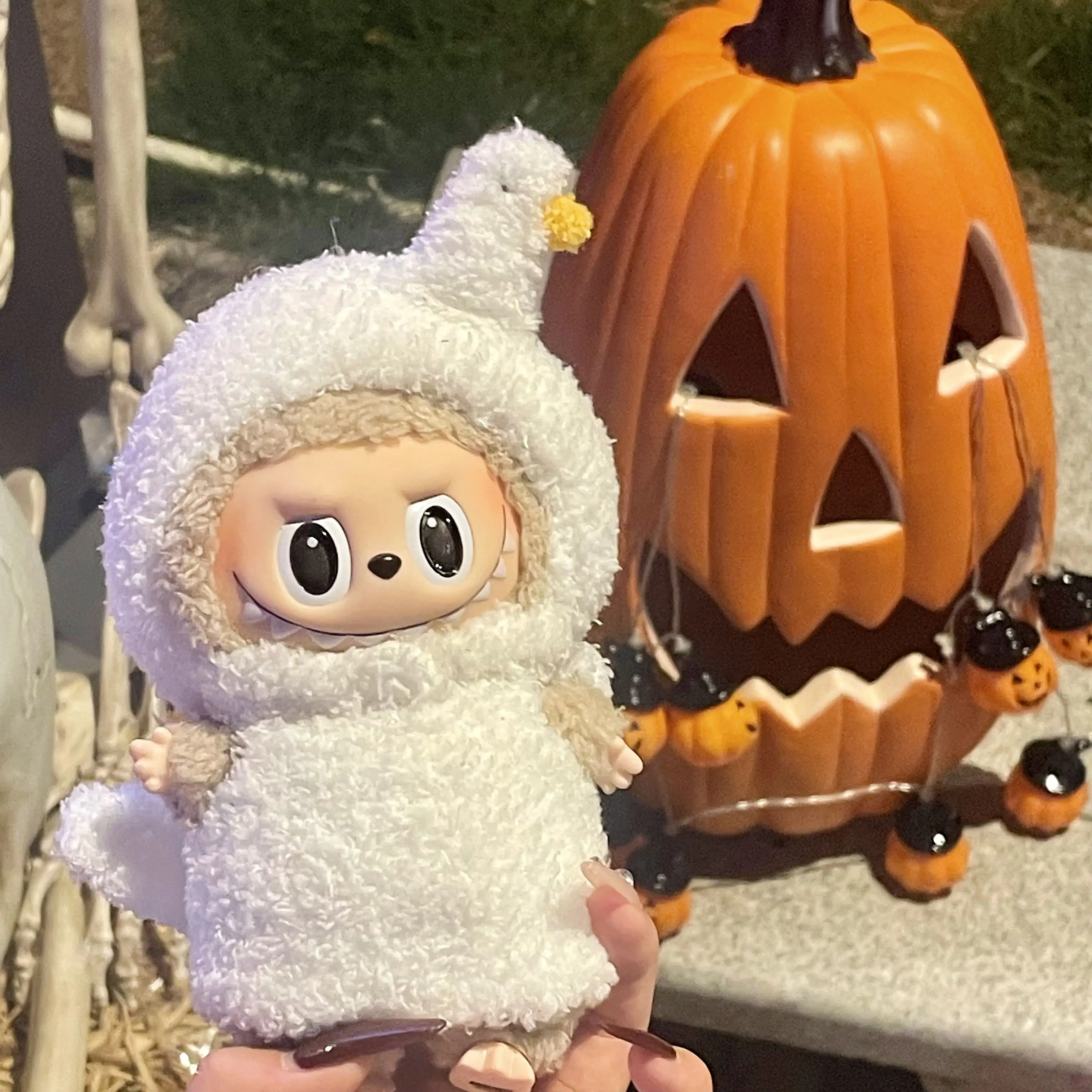 

For/Clothe 17cm Labubu Clothes V1v2v3 Labubu Pendant Doll Clothes White Swan Set Macaron Vinyl Labubu Doll Clothes For Changing