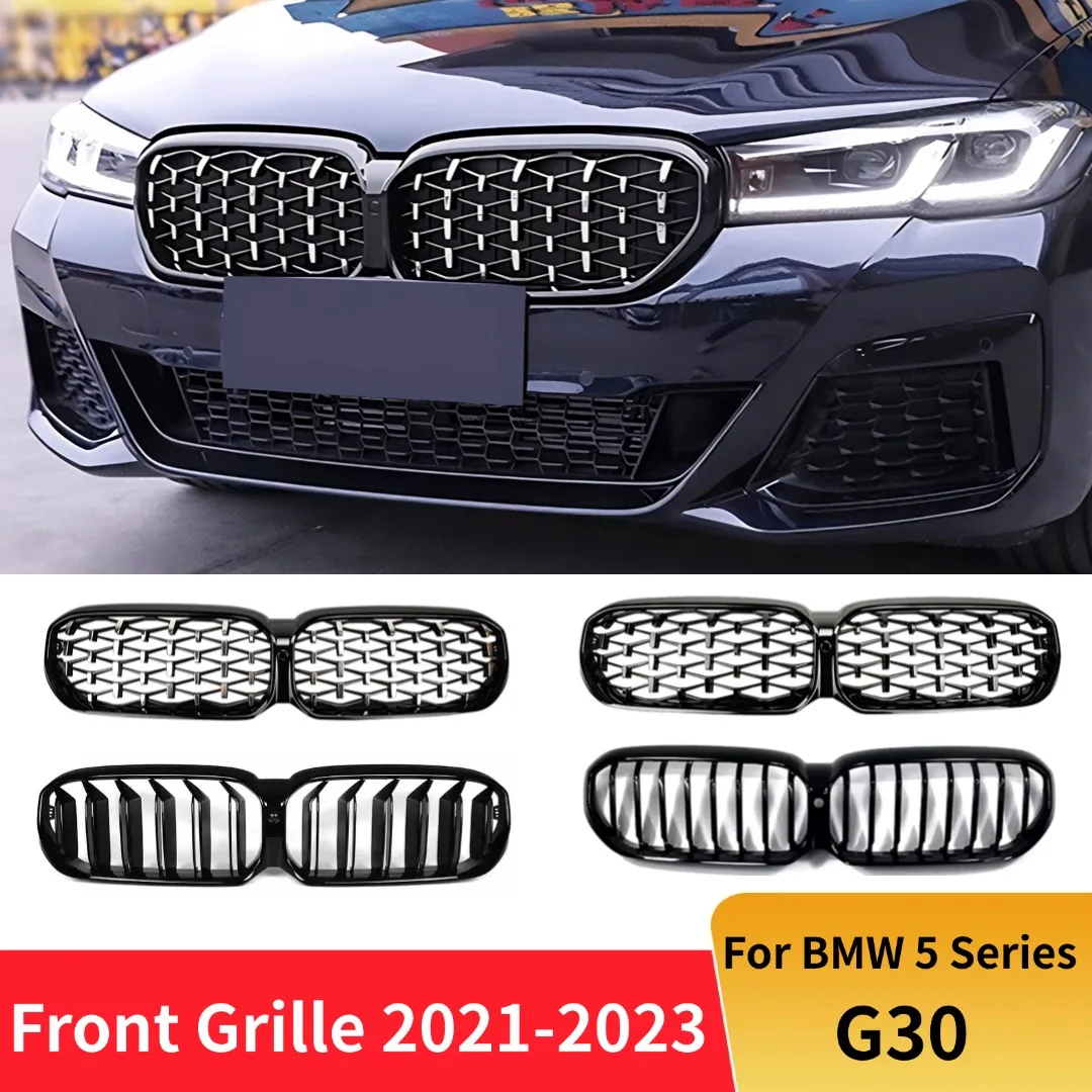 

Front Inlet Kidney Grille Bumper Grill Grid Tuning Accessories Body Kit For BMW 5 Series G30 G31 M5 F90 2021-2023 525i 530i 540i