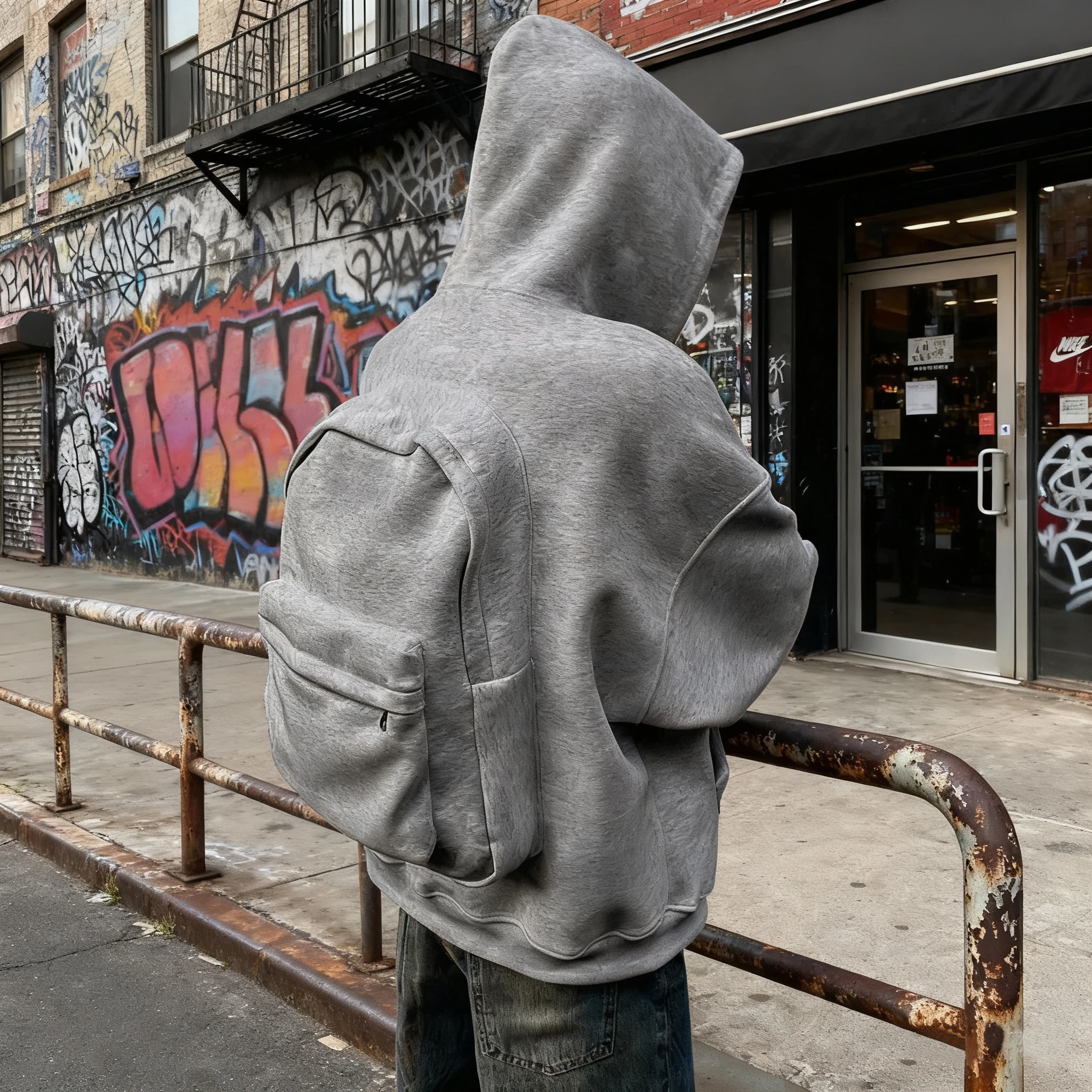 

Новинка 2025, мужская толстовка с однотонной спинкой, маленькая дизайнерская сумка, толстовка для мужчин и женщин, весна-осень, модные мужские пальто с капюшоном