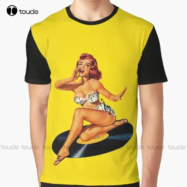 

Rockabilly Goddess Graphic T-Shirt Digital Printing Tee Shirts Streetwear Xxs-5Xl New Popular Unisex Christmas Gift