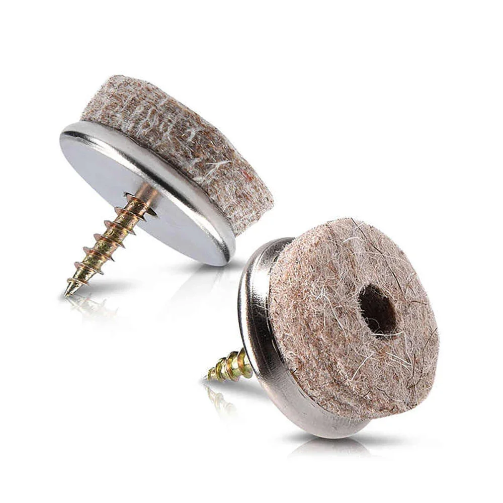 Almohadillas redondas de fieltro para pies, muebles, mesas de comedor, sillas, almohadillas protectoras antideslizantes y resistentes al desgaste, cubiertas silenciosas para uñas para pies