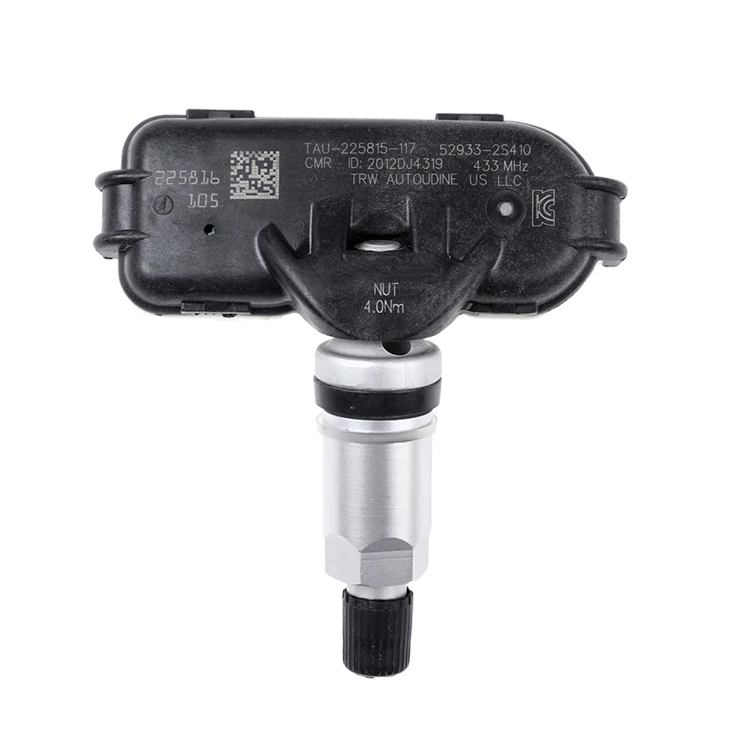 Sensor de pressão dos pneus para Kia Sportage, Hyundai IX35, Tucson, 52933-2S410, TPMS, 433 MHz