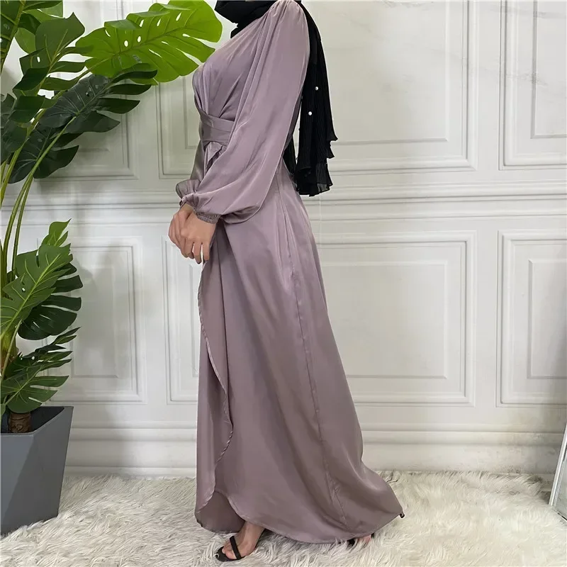 Robe longue pour femmes musulmanes, couleur unie, Eid, Abaya, Dubaï, Kaftan, Ramadan Mubarak, Islam, Hijab, Jilbab, Abayas, 2025