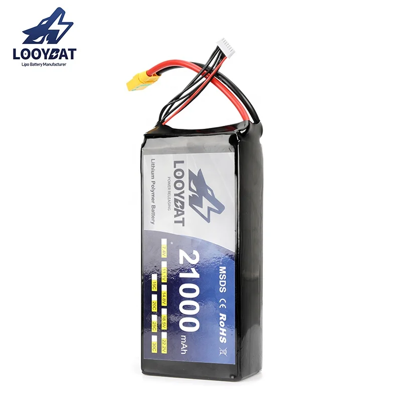 High Power Rechargeable 1000 Cycles Lithium Ion Battery 25C 30C Discharger Agriculture Spray Drone Lipo  Pack