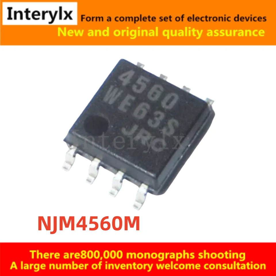 10-50Pcs/Lot Original NJM4560M-TE1 NJM4560 JRC4560 Printed4560 SOP8 Operational Amplifier