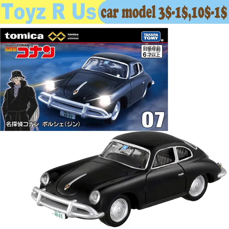 TAKARA TOMY Tomica Car Premium Detective Conan Porsche JIN, Vehículos de Aleación Fundida a Presión, Juguetes Coleccionables, Regalo