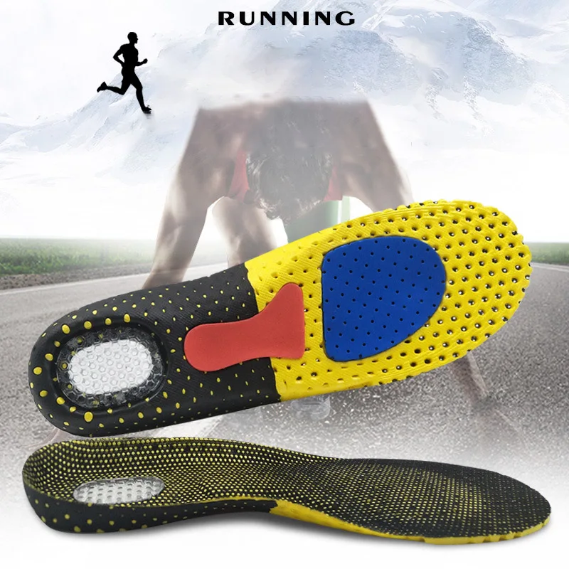 

Unisex Silicone Sport Insoles Orthotic Arch Support Sport Shoe Pad Running Gel Insoles Insert Cushion Running Pad For Feet Care