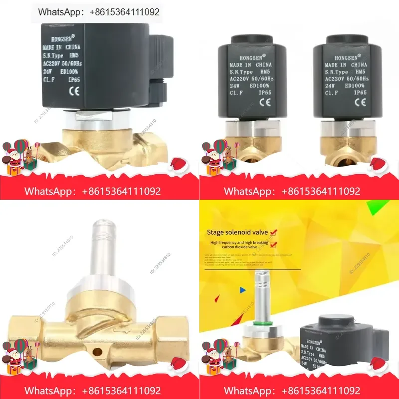 de alta calidad for HM5 Stage Design CO2 Solenoid Valve One-way Carbon Dioxide Control 24W Pneumatic Compatible For Model，1pc