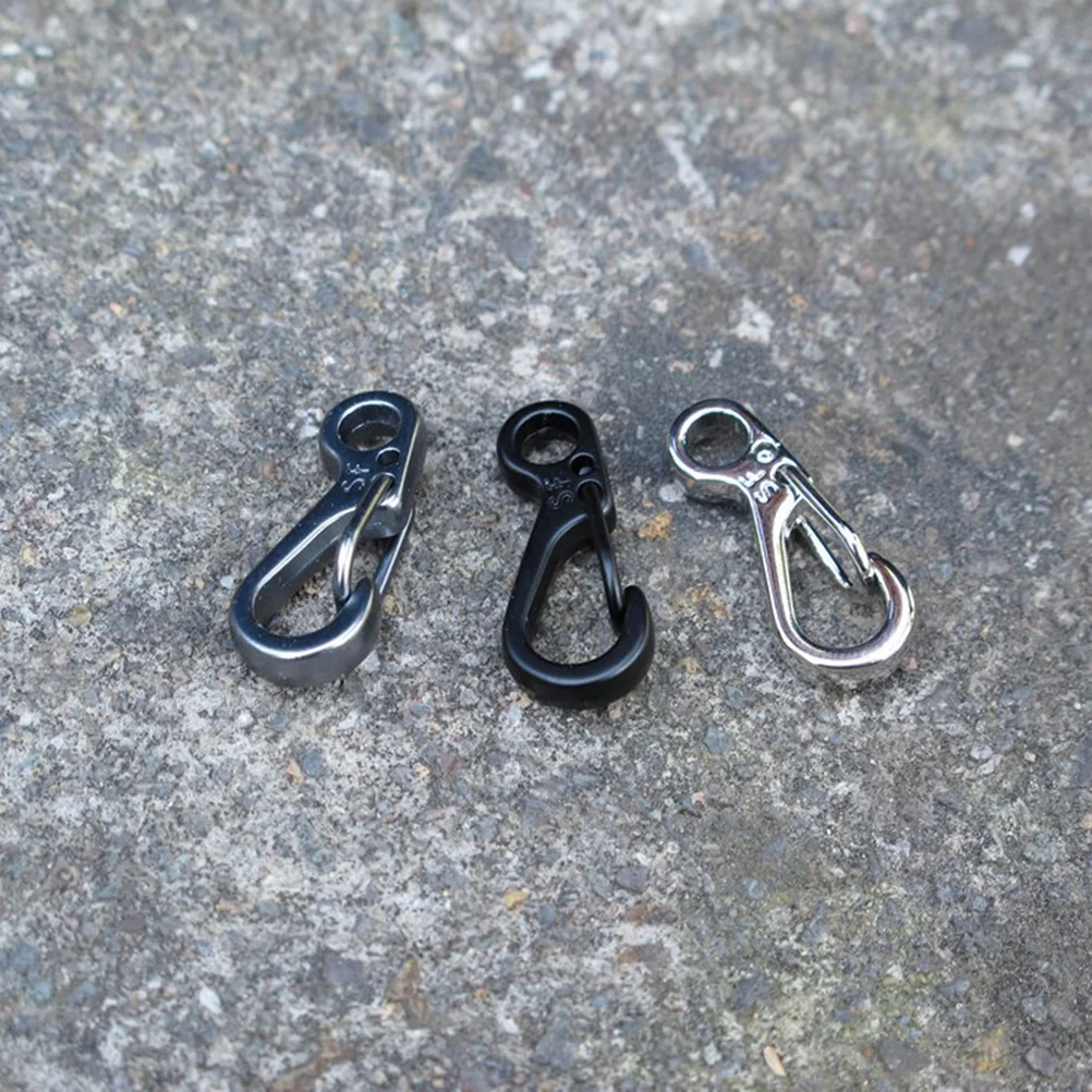 10 Pcs Backpack Keychains Baby Stroller Clips Mini Carabiner Lock Hook Hooks Spring