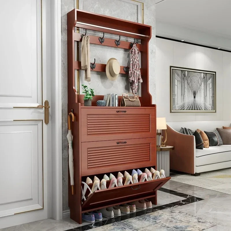 خزائن الأحذية عالية الخزانة رف خشبي متنقل ضيق المدخل الداخلي خزائن الأحذية الرخيصة عرض غرفة نوم Gabinete المنتجات المنزلية
