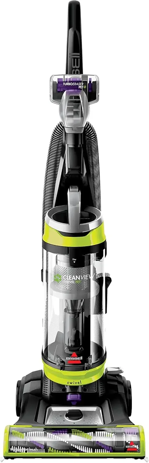 CleanView Swivel Pet Upright Vacuum, Swivel Steering for Maneuverability, Triple Action Brush Roll for Pet Hair, Large