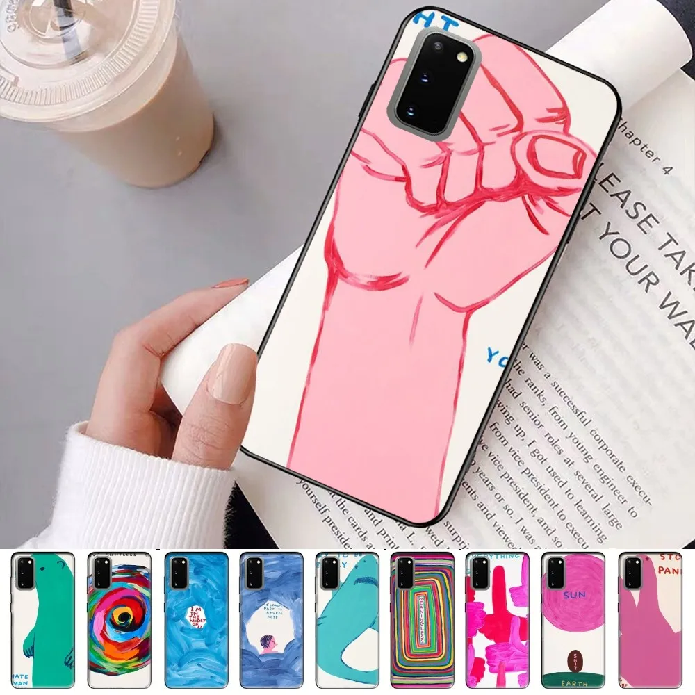 D-David S-Shrigley Phone Case For Samsung S 9 10 20 21 22 23 30 23 24 plus lite Ultra FE S10lite Fundas