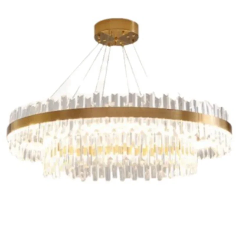 

Light luxury crystal lamp modern simple chandelier restaurant master bedroom lighting whole house package