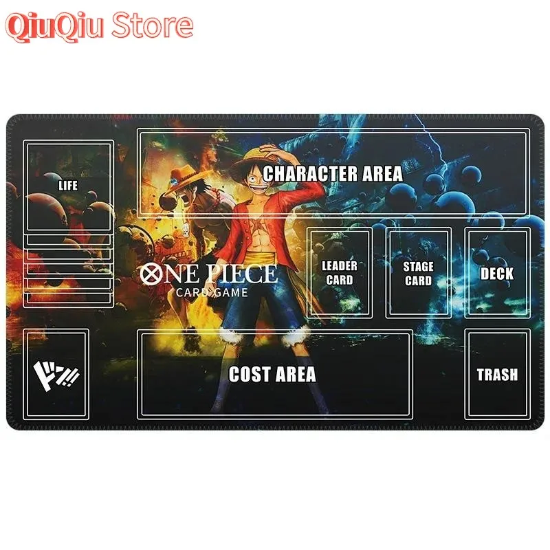 Diy One Piece Portgas Ace Card Battle Mat OPCG Luffy Single Player Board Game Card Battle Table Mat Gift Toys
