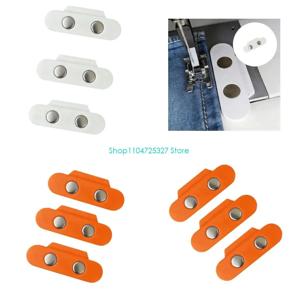 D8KF Magnetic Sewing Guide Set for Sewing Learners and Home Hobbyists, with Raised Rail for Repeatable Allowance Reference