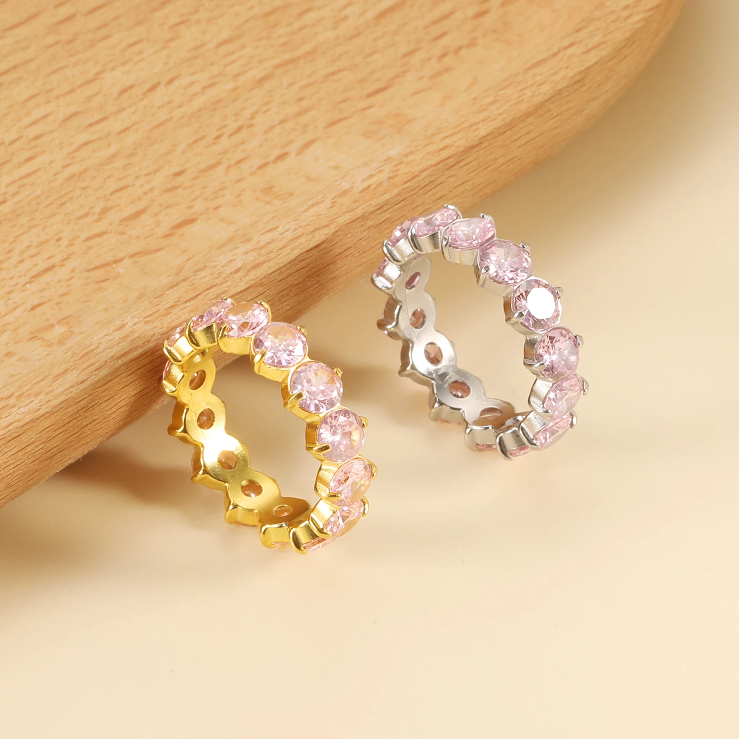 Süßes Mädchen, tägliches Tragen von Ringen, INS Fashion Sense Party Dating, High-End-Schmuck, Edelstahl, süßes und elegantes Geschenk