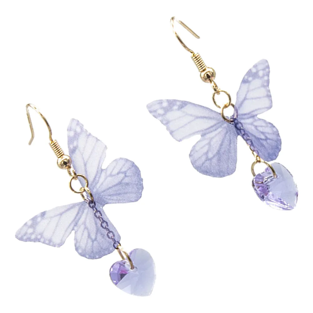 

Fabric Earrings Dangly for Women Dangling Trendy Jewelry Glass Dangle Ringsfor