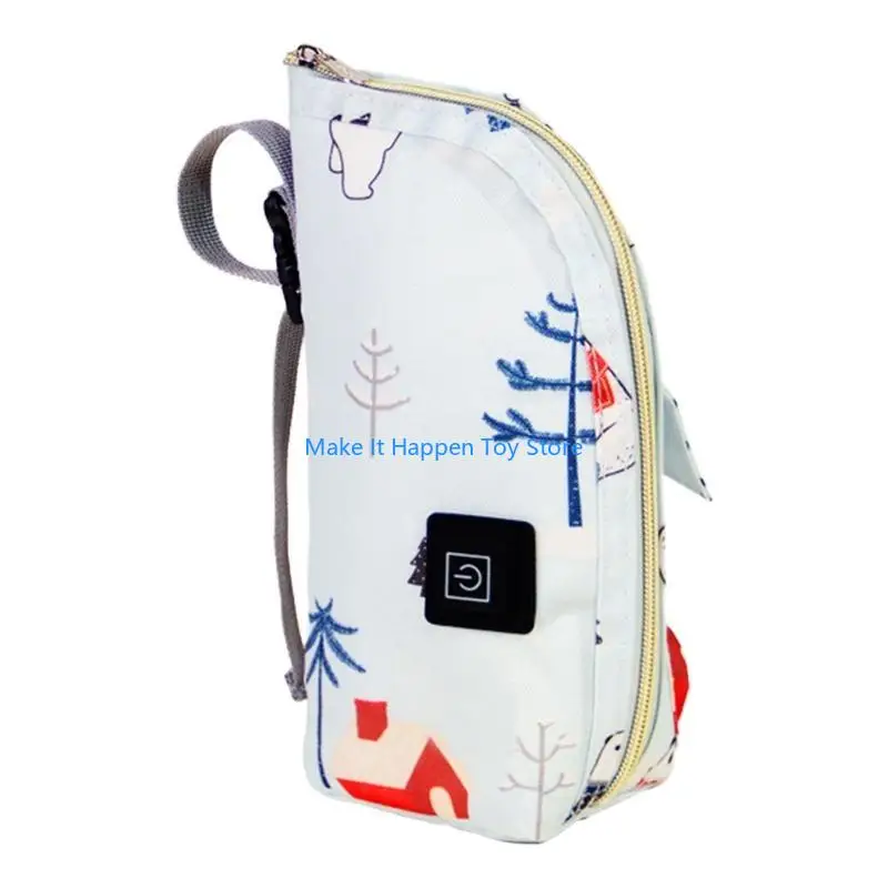 28EC USB Scaldabiberon Portatile da viaggio Scaldalatte Biberon per biberon Copertura calda Termostato isolante Borsa per il