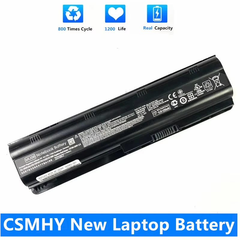 

CSMHY Laptop Battery CQ42 MU06 For Battery HP Pavilion G4 G6 G7 593553 593554 593562-001 HSTNN-UB0W CQ32 G42 CQ43 G32