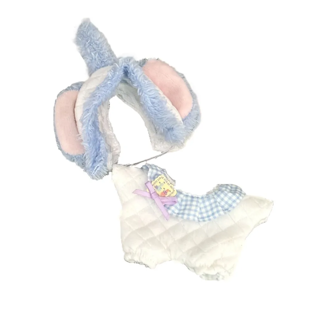 

Elephant Jumpsuit 10cm Cotton Doll Clothes Suit Lovely 20cm Doll Clothes Outfit Cartoon Hat Funny Doll Dress Up Set