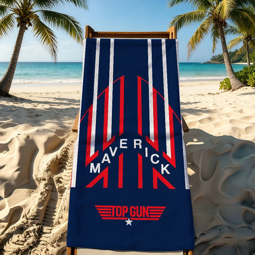 Classic Film T-Top Gun M-Maverick Towel Towel Microfiber Soft Bath Towel For Travel Fitness Sauna Bathing Camping