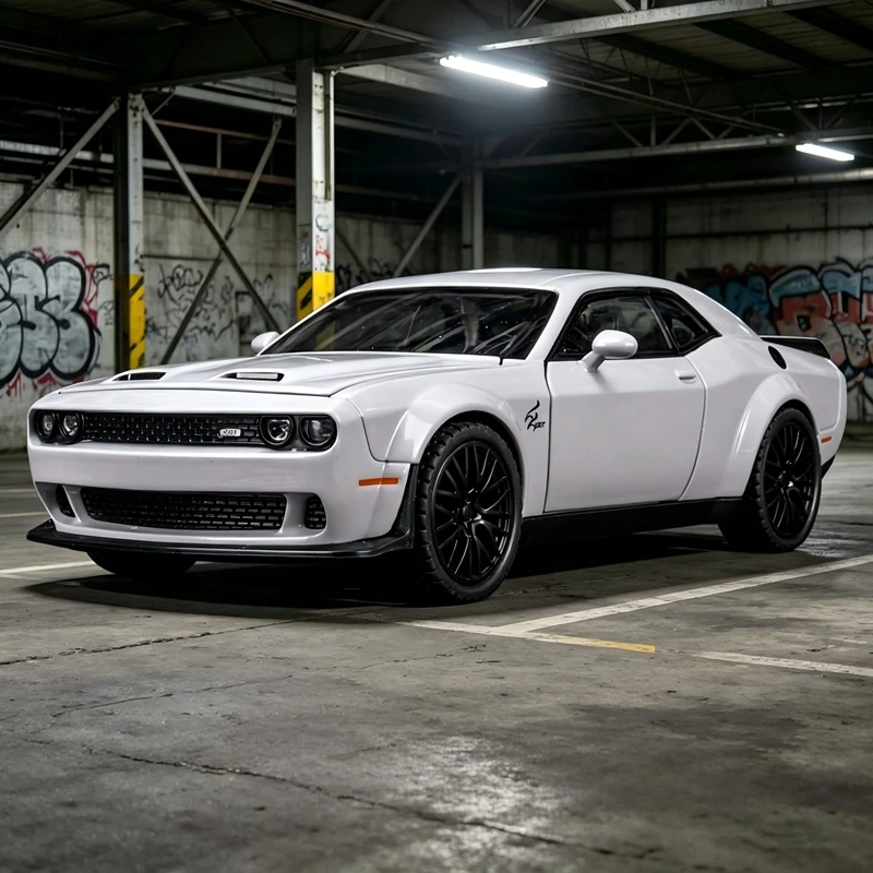 

1:32 simulation Dodge SRT alloy model American muscle sports car doors and the front hood and trunk door can be opened