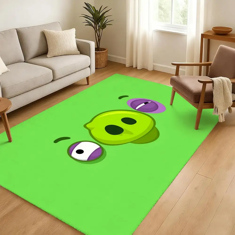 

Коврик для пола с изображением Angry Birds, мягкий утолщенный фланелевый коврик для двери, нескользящий коврик для гостиной, декор для дома