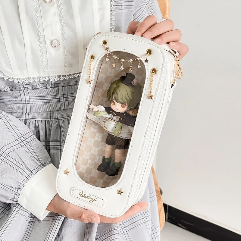 

Transparent Crossbady Bag Original Daily Sac Femme Chains Star Bolso Versatile Bags for Woman Hot Sale Popular Bolsos Mujer