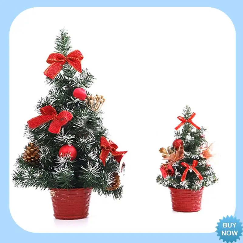 

A47Z Мини Настольная Елка Домашняя Рождественская Маленькая Настольная Украшение Партии Орнамент Семейный Прочный Простота В использовании Красный