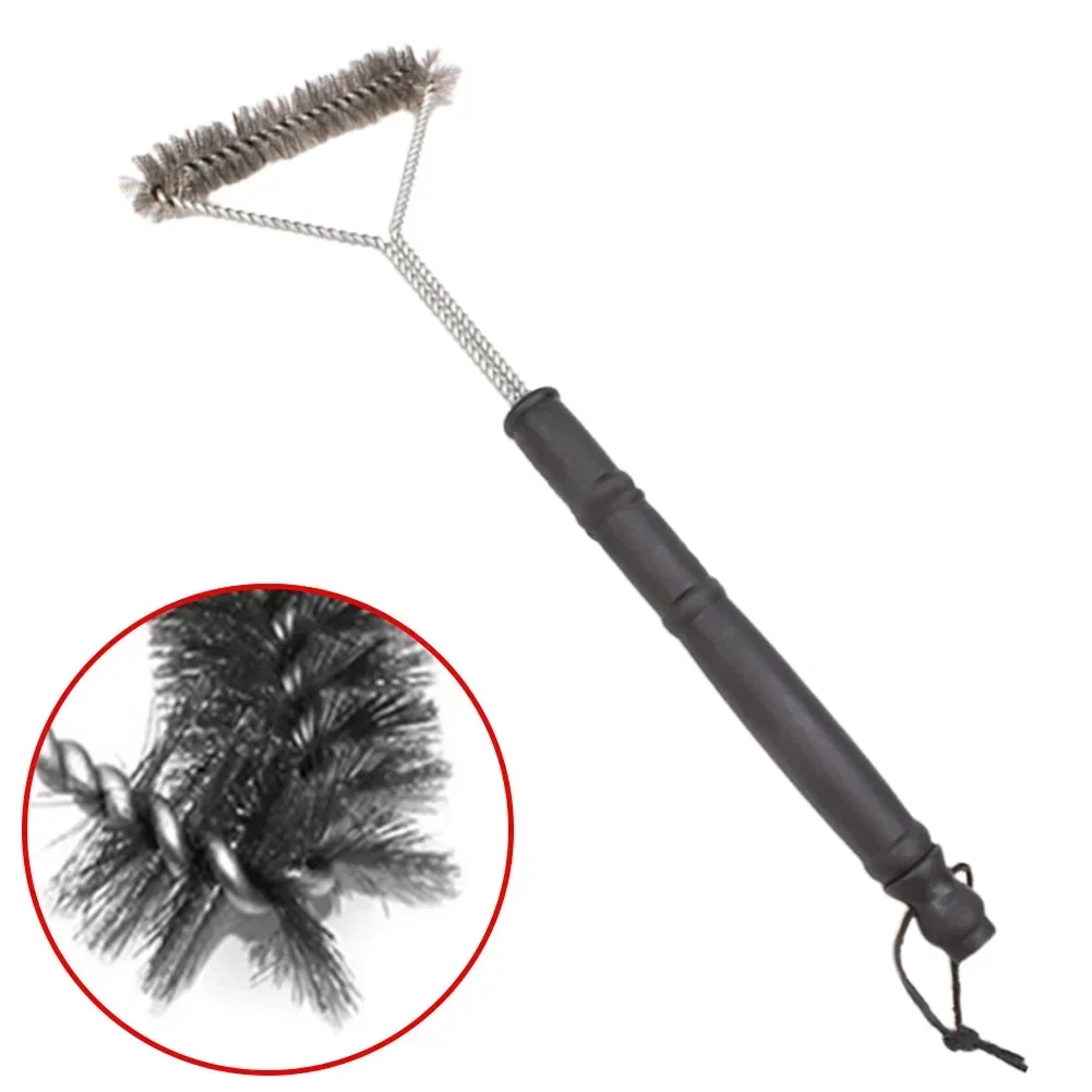 BBQ Grill Barbecue Cleaning Brush Cooking Tools Barbecue Grill Stainless Steel Wire Brush Kitchen Baking Accessories