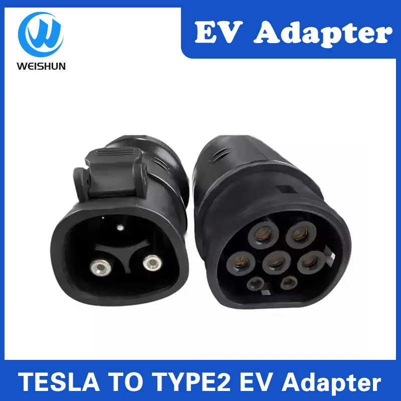 For Tesla to Type2 EVSE Adapter Electric Cars Vehicle Charger 500V 200A Charging Connector Tesla to type 2 adapter Ac connector