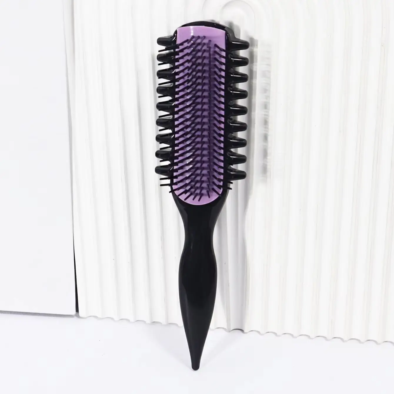 Multi tooth nine row nylon comb, curling comb, nylon bristles, anti-static and heat-resistant, special for real hair wigs image 6