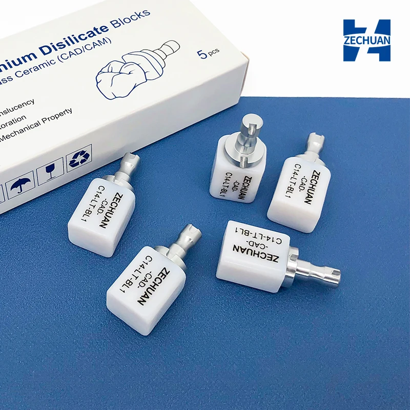 ZECHUAN C14 5 قطعة/Bxo كتل سيراميك زجاجية نظام Sirona CAM/CAD في كتل مختبر الأسنان #6
