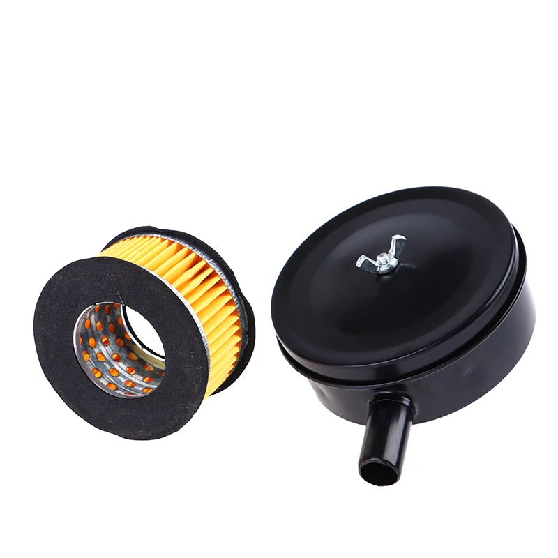 New【Black Iron Air Filter  Air Compressor 20mm Male Thread Canister Filter】