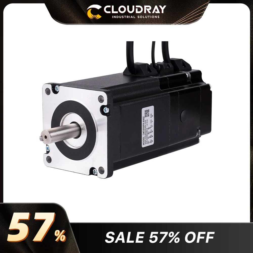 Cloudray Nema 34 Closed Loop Motor 6.0A  8.5N.m with Brake Stepper Motor for CNC Engraving Milling Machine