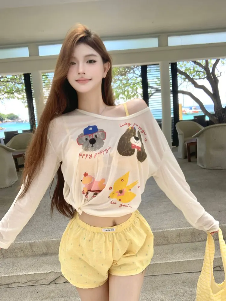 

Dopne Swimsuit Women's 2025 Summer New High-End Sensation Cover-Up Bikini Four-Piece Set Conservative Slimming Absolutely ...