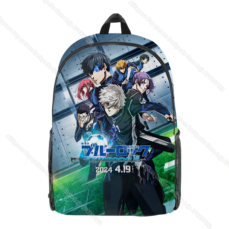 アニメブルーロックバックパック凪征士郎子供スクールバッグいさぎ与一子供オックスフォードデイパックティーン少年少女ショルダー通学